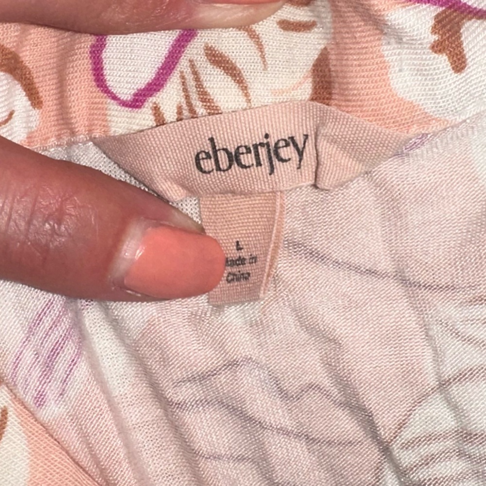 Eberjey Longsleeve Pajama Set Large - Picture 3 of 5